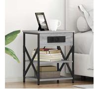 vidaXL Cabinet de chevet 2 pcs Gris Sonoma 41 x 31 x 51 cm 859522