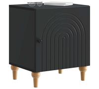 vidaXL Cabinet de Chevet 2 pcs Noir 43 x 34,5 x 50 cm, Table de Nuit Chic rectangulaire, Table de Chevet Moderne, Grand Rangement, Compact, Meuble Pratique pour la Chambre
