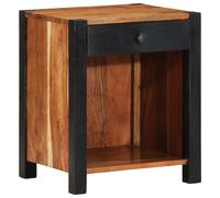 vidaXL Table de nuit marron 40 x 35 x 50 cm acacia massif
