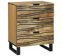 Cabinet de chevet avec tiroir bois de manguier massif Bureau vidaXL vidaXL