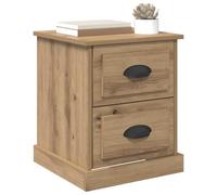 Vidaxl Cabinet De Chevet Avec Tiroir Chêne Artisanal 39 X 39 X 47.5 Cm