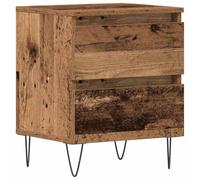 Table De Chevet Vidaxl En Bois Ancien 40x35x50 Cm En Bois Reconstitué