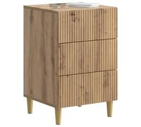 vidaXL Cabinet de Chevet Chêne Artisanal 43 x 41 x 66,5 cm