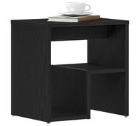 vidaXL Table de chevet Chêne noir 40x30x40 cm Bois d'ingénierie avec tiroir