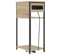 Vidaxl Cabinet De Chevet Chêne Sonoma 28.1 X 40.9 X 75 Cm