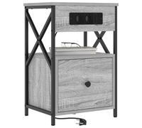 Cabinet de chevet avec tiroir Bois d'ingénierie Table nuit d'appoint vidaXL vida