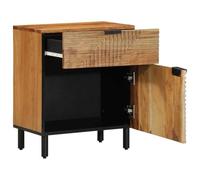 Table De Chevet Vidaxl 50x33x60 Cm En Bois Massif D'acacia