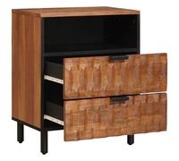 vidaXL Cabinet de chevet Marron 50 x 33 x 60 cm Bois de mangue massif