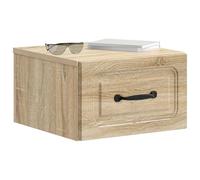 vidaXL Cabinet de Chevet Mural 2 pcs Chêne Sonoma 34,5 x 33 x 20 cm