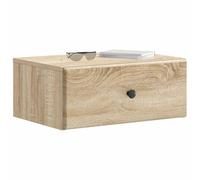 vidaXL Cabinet de Chevet Mural 2 pcs Chêne Sonoma 49 x 34,5 x 20 cm, Table de Nuit Moderne, Petite Taille, rangements Pratiques, Style Minimaliste, déco Fonctionnelle