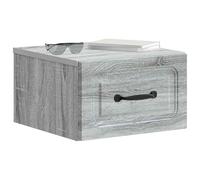 vidaXL Cabinet de Chevet Mural 2 pcs Sonoma Gris 34,5 x 33 x 20 cm