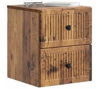 vidaXL Cabinet de Chevet Mural Bois Ancien 33 x 34,5 x 40 cm, Rangement pour Salon, Décor Vintage, Unités murales, Cabinets compacts, Mobilier Gain de Place, Solutions élégantes
