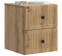 vidaXL Cabinet de Chevet Mural Chêne Artisanal 33 x 34,5 x 40 cm, Rangement pour Salon, Décor Vintage, Unités murales, Cabinets compacts, Mobilier Gain de Place, Solutions élégantes