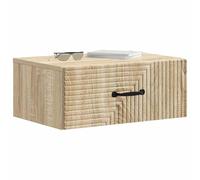vidaXL Cabinet de Chevet Mural Chêne Sonoma 49 x 34,5 x 20 cm, Chambre, Tables de Chevet rectangulaires Modernes, Rangement Pratique, Meubles minimalistes