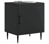 vidaXL Cabinet de Chevet Noir 43 x 34,5 x 50 cm Bois d'ingénierie, Table de Nuit Vintage, rectangulaire, Rangement Pratique, Meuble élégant, Solution Chic pour la Chambre