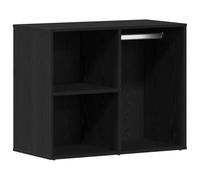 vidaXL Cabinet de Cosmétiques avec étagère Chêne Noir 80 x 40 x 65 cm, Rangement Salon, Meuble Moderne, Solide pièce de mobilier, Solution spacieuse, Design en Bois rectangulaire