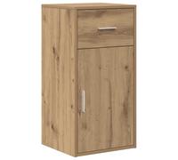 vidaXL Cabinet de Rangement en chêne Fait Main avec tiroir et Porte à charnières pour Cuisine, Salle à Manger, Salon. Construction Solide, Solution Pratique, unité Buffet, Meuble Moderne.