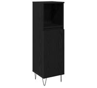 vidaXL Armoire de salle de bain avec rangement Chêne noir 30 x 30 x 100 cm