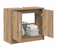 vidaXL Cabinet de Salle de Bain Chêne Artisanal 63 x 29 x 55 cm | Pas mal d'espace pour stocker vos trucs, Fait pour durer au quotidien, Un look moderne qui donne du style