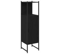 Cabinet de salle de bain vidaXL Chêne noir 33x33x120,5 cm Bois d'ingénierie