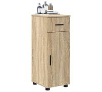 vidaXL Cabinet de Salle de Bain Chêne Sonoma 30 x 35 x 80 cm, Meuble de Salle de Bain Moderne, Cabinet Compact avec Beaucoup d'espace, pour Organiser Votre Maison Facilement