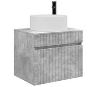vidaXL Cabinet de Salle de Bain Mural Gris béton 59 x 44,5 x 50 cm,