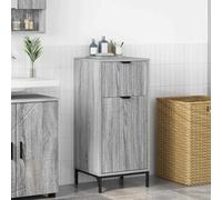 vidaXL Cabinet de Salle de Bain Sonoma Gris 39.5 x 36 x 88 cm, Organisateur de Salle de Bain, Meuble de Rangement Chic, Étagères Pratiques pour Vos Essentiels