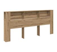 vidaXL Cabinet de Tête de Lit 220 x 18,5 x 104,5 cm Bois d'ingénierie, Banc de Chambre Moderne, tête de lit Pratique, Design innovant pour Un Rangement stylé, Assise élégante.