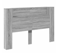vidaXL Cabinet de Tête de Lit avec LED Gris Sonoma Bois d'ingénierie