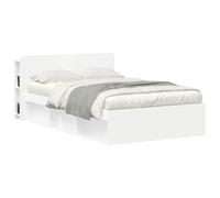 vidaXL Cabinet de Tête de Lit avec stockage Blanc 135 x 18 5 x 80 cm 8001201