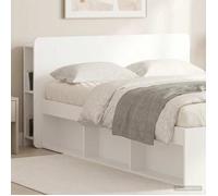 vidaXL Cabinet de Tête de Lit avec stockage Blanc 135 x 18,5 x 80 cm 8001201