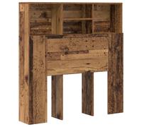 Vidaxl Cabinet De Tête De Lit Bois Ancien 100 X 19 X 103.5 Cm