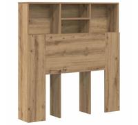 vidaXL Cabinet de Tête de Lit chêne Artisanal Bois Composite, Rangement Moderne pour Chambre, Armoire à tête rectangulaire, Organisateur Mural pour optimiser l'espace avec Style