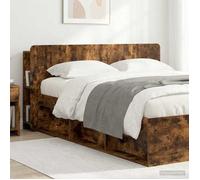 vidaXL Cabinet de Tête de Lit Chêne fumé Bois d'ingénierie 8001224