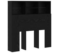 Vidaxl Cabinet De Tête De Lit Chêne Noir 100 X 19 X 103.5 Cm