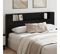 Vidaxl Cabinet De Tête De Lit Chêne Noir 180 X 17 X 104,5 Cm