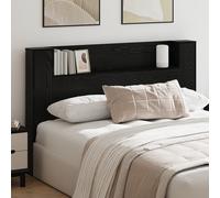 Vidaxl Cabinet De Tête De Lit Chêne Noir Bois D'ingénierie