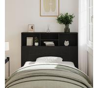 Vidaxl Cabinet De Tête En Chêne Noir , 120x19x103,5 Cm, Bois D'ingénierie