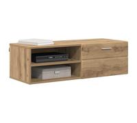 vidaXL Meuble TV chêne artisanal avec tiroir 100,5x39x30 cm Bois d'ingénierie – Rangement salon