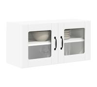 vidaXL Cabinet en Verre Mural Lucca Blanc 80 x 31 x 40 cm