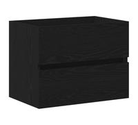 vidaXL Cabinet lavabo chêne Noir 60x38,5x45 cm Bois d'ingénierie