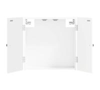 vidaXL Cabinet pour Cible Breda Blanc Brillant 52,5 x 10,5 x 53,5 cm