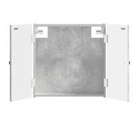 vidaXL Cabinet pour Cible Breda Gris béton 52,5 x 10,5 x 53,5 cm