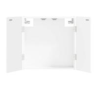 vidaXL Cabinet pour Cible Delft Blanc Brillant 52,5 x 10,5 x 53,5 cm