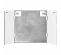 vidaXL Cabinet pour Cible Delft Gris béton 52,5 x 10,5 x 53,5 cm