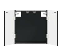 vidaXL Cabinet pour Cible Delft Noir 52,5 x 10,5 x 53,5 cm