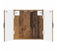 vidaXL Cabinet pour Cible HAARLEM Bois Ancien 52,5 x 10,5 x 53,5 cm
