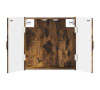 vidaXL Cabinet pour Cible HAARLEM Chêne fumé 52,5 x 10,5 x 53,5 cm