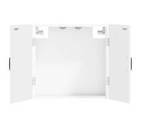 vidaXL Cabinet pour Cible Utrecht Blanc Brillant 52,5 x 10,5 x 53,5 cm