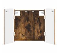 vidaXL Cabinet pour Cible ZWOLLE Chêne fumé 52,5 x 10,5 x 57,5 cm